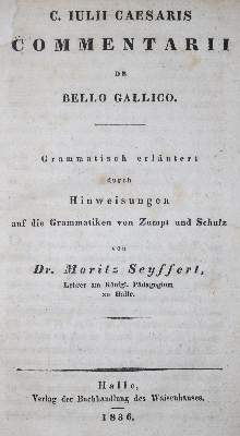 Bild Nr.1: 126-1216 Caesar,G.J.: (Literatur und illustrierte Bücher bis 19.Jahrhundert)