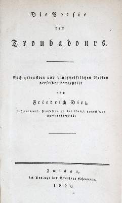 Bild Nr.1: 126-1224 Diez,F.: (Literatur und illustrierte Bücher bis 19.Jahrhundert)