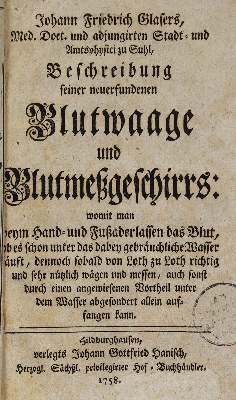 Bild Nr.1: 126-126 Glaser,J.F.: (Aus der Sammlung Professor Dr.Dr.Johannes Büttner Teil 1)