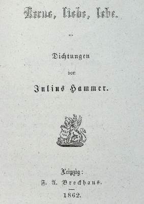Bild Nr.1: 126-1260 Hammer,J.: (Literatur und illustrierte Bücher bis 19.Jahrhundert)