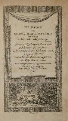 Bild Nr.1: 126-1276 Juvenal,D.J.: (Literatur und illustrierte Bücher bis 19.Jahrhundert)