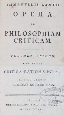 Bild Nr.1: 126-1278 Kant,I.: (Literatur und illustrierte Bücher bis 19.Jahrhundert)