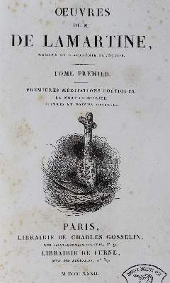 Bild Nr.2: 126-1285 Lamartine,(A.)de.: (Literatur und illustrierte Bücher bis 19.Jahrhundert)