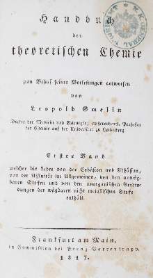 Bild Nr.1: 126-130 Gmelin,L.: (Aus der Sammlung Professor Dr.Dr.Johannes Büttner Teil 1)