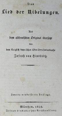 Bild Nr.2: 126-1312 Hinsberg,J.v. (Übers.).: (Nibelungenlied)