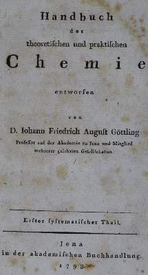 Bild Nr.1: 126-132 Göttling,J.F.A.: (Aus der Sammlung Professor Dr.Dr.Johannes Büttner Teil 1)
