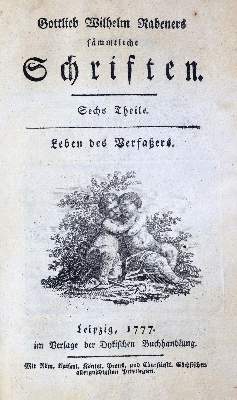 Bild Nr.2: 126-1325 Rabener,G.W.: (Literatur und illustrierte Bücher bis 19.Jahrhundert)