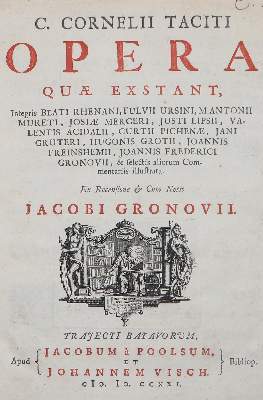 Bild Nr.1: 126-1348 Tacitus,C.C.: (Literatur und illustrierte Bücher bis 19.Jahrhundert)