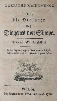 Bild Nr.1: 126-1372 Wieland,C.M.: (Literatur und illustrierte Bücher bis 19.Jahrhundert)