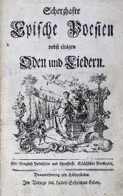 Bild Nr.1: 126-1375 (Zachariä,F.W.).: (Literatur und illustrierte Bücher bis 19.Jahrhundert)
