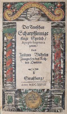 Bild Nr.1: 126-1376 Zincgref,J.W.: (Literatur und illustrierte Bücher bis 19.Jahrhundert)
