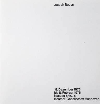 Bild Nr.4: 126-1390 Kestner-Gesellschaft Hannover.: (Beuys)