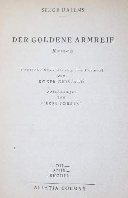 Bild Nr.1: 126-1407 Dalens,S.: (Literatur und illustrierte Bücher 20.Jahrhundert - Alte Literatur in modernen Ausgaben)