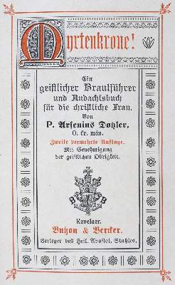 Bild Nr.3: 126-1417 Dunkelroter Samteinband: (Einband)