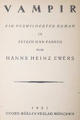 Bild Nr.1: 126-1424 Ewers,H.H.: (Literatur und illustrierte Bücher 20.Jahrhundert - Alte Literatur in modernen Ausgaben)