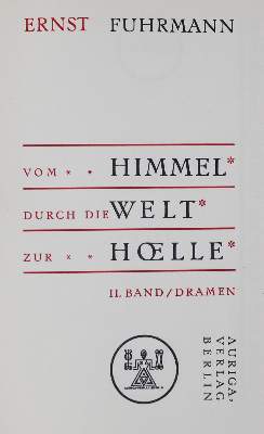 Bild Nr.1: 126-1431 Fuhrmann,E.: (Literatur und illustrierte Bücher 20.Jahrhundert - Alte Literatur in modernen Ausgaben)