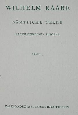 Bild Nr.1: 126-1499 Raabe,W.: (Literatur und illustrierte Bücher 20.Jahrhundert - Alte Literatur in modernen Ausgaben)