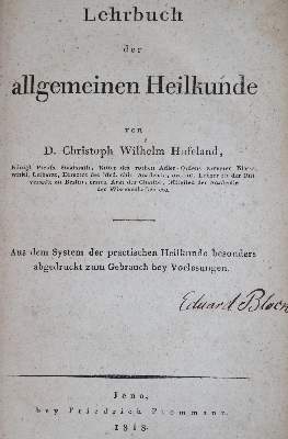 Bild Nr.1: 126-1569 Hufeland,C.W.: (Medizin)