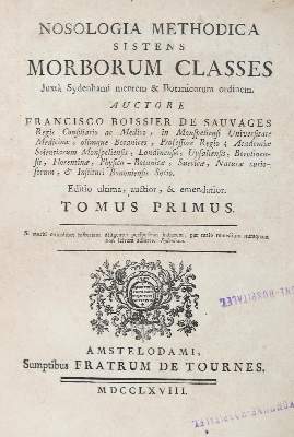 Bild Nr.1: 126-1586 Sauvages (de la Croix),F.Boissier de.: (Medizin)