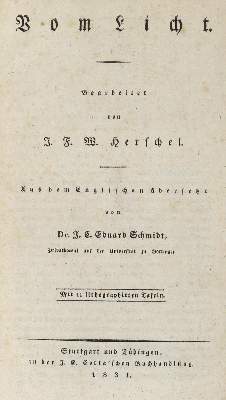 Bild Nr.2: 126-162 Herschel,J.F.W.: (Aus der Sammlung Professor Dr.Dr.Johannes Büttner Teil 1)
