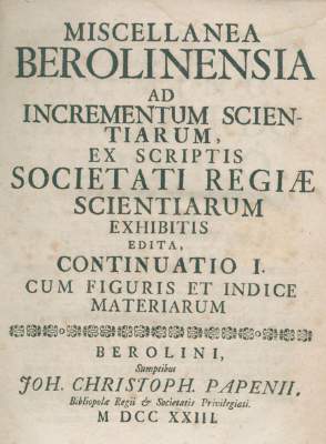 Bild Nr.1: 126-1655 Leibniz,G.W.v.: (Verschiedene Gebiete - Varia)
