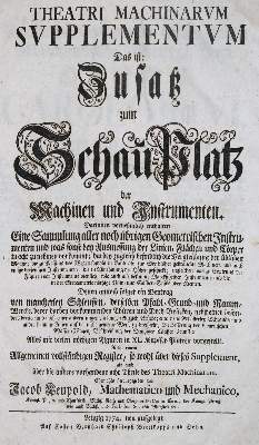 Bild Nr.2: 126-1656 Leupold,J.: (Verschiedene Gebiete - Varia)