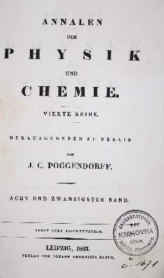 Bild Nr.1: 126-1688 Kirchhoff,G.: (Verschiedene Gebiete - Varia, Physik)