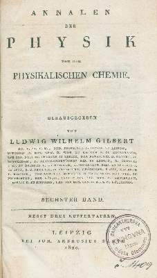 Bild Nr.2: 126-1690 Oersted,H.C.: (Verschiedene Gebiete - Varia, Physik, Magnetismus)