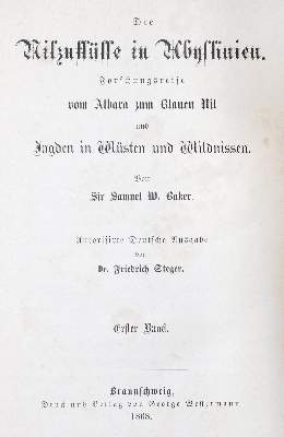 Bild Nr.1: 126-1717 Baker,S.W.: (Afrika)