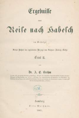 Bild Nr.1: 126-1718 Brehm,A.E.: (Afrika)