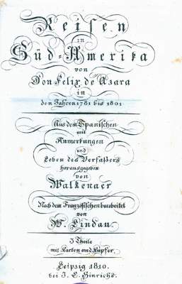 Bild Nr.1: 126-1737 Azara,F.de.: (Amerika)