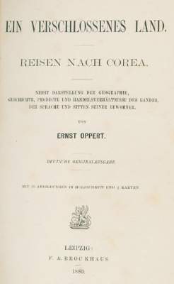 Bild Nr.1: 126-1753 Oppert,E.: (Asien, Korea)