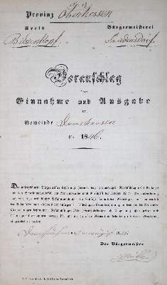 Bild Nr.1: 126-1790 Damshausen.: (Deutschland, Handschriften)