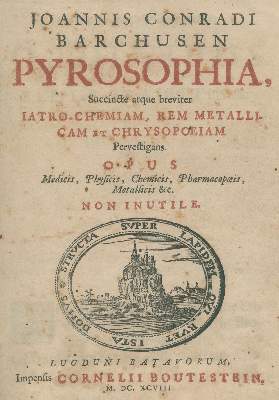 Bild Nr.1: 126-18 Barchusen,J.C.: (Aus der Sammlung Professor Dr.Dr.Johannes Büttner Teil 1)