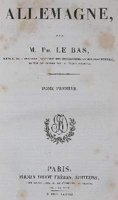 Bild Nr.1: 126-1803 Le Bas,(P.).: (Deutschland)