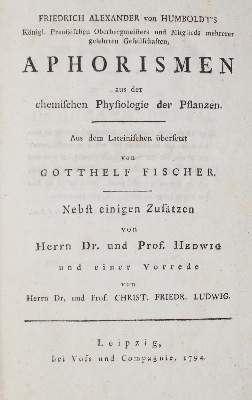 Bild Nr.1: 126-181 Humboldt,Fr.A.v.: (Aus der Sammlung Professor Dr.Dr.Johannes Büttner Teil 1)