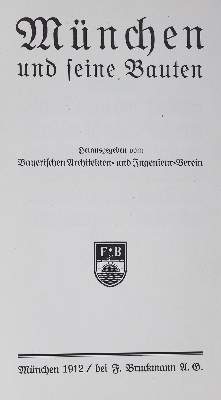 Bild Nr.1: 126-1816 München und seine Bauten.: (Deutschland, München)