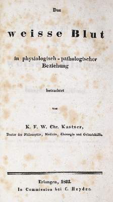 Bild Nr.1: 126-192 Kastner,K.F.W.C.: (Aus der Sammlung Professor Dr.Dr.Johannes Büttner Teil 1)