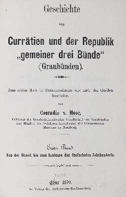 Bild Nr.1: 126-1950 Moor,C.v.: (Schweiz)