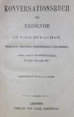 Bild Nr.1: 126-1988 Sammlung: (Verschiedene Länder - Geschichte, Baedeker)
