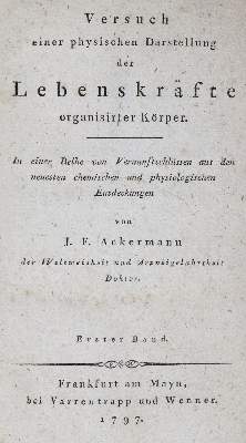 Bild Nr.1: 126-2 Ackermann,J.F.: (Aus der Sammlung Professor Dr.Dr.Johannes Büttner Teil 1)