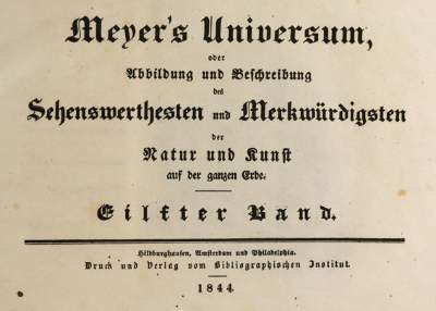 Bild Nr.1: 126-2023 Meyer's Universum.: (Verschiedene Länder - Geschichte)