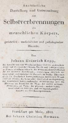 Bild Nr.1: 126-204 Kopp,J.H.: (Aus der Sammlung Professor Dr.Dr.Johannes Büttner Teil 1)