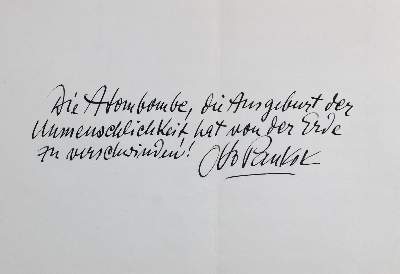 Bild Nr.2: 126-2105 Pankok, Otto,: (Autographen)