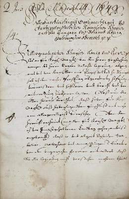 Bild Nr.1: 126-2112 Starhemberg, Heinrich Wilhelm: (Autographen)