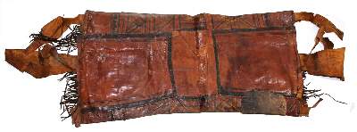Bild Nr.2: 126-2135 Antike Pferdedecke, Leder.: (Varia, Indianisch)