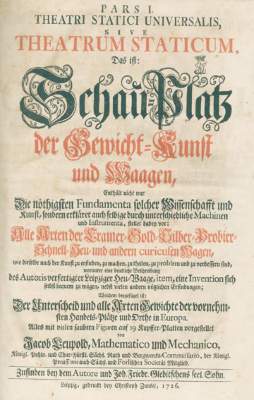 Bild Nr.1: 126-215 Leupold, J.: (Aus der Sammlung Professor Dr.Dr.Johannes Büttner Teil 1)