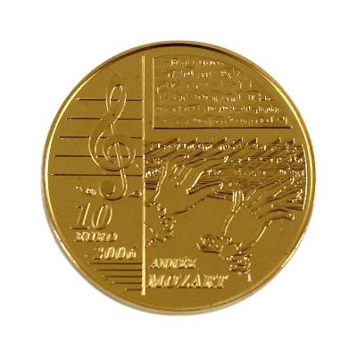 Bild Nr.1: 126-2154 10 Euro Gold Mozart: (Varia, Münzen und Medaillen)