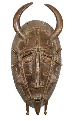 Bild Nr.1: 126-2201 Bronzemaske der Senufo.: (Afrika)