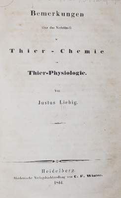 Bild Nr.1: 126-224 Liebig,J.v.: (Aus der Sammlung Professor Dr.Dr.Johannes Büttner Teil 1)